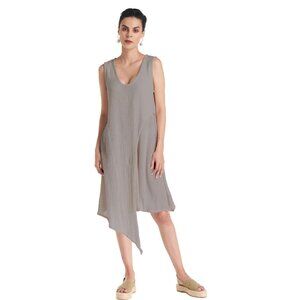 Oh My Gauze - Lorelai Vest Dress Size 1 (SM/M 6-10) in Taupe